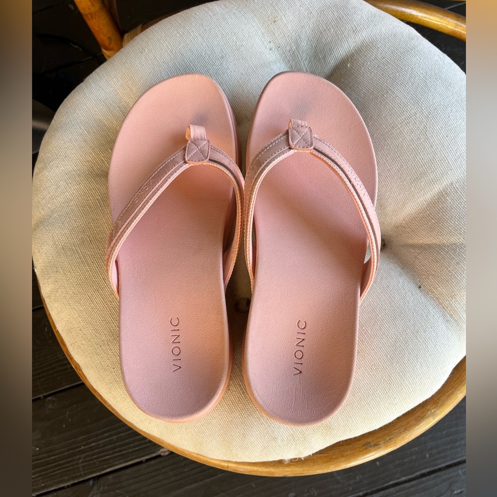 Vionic High Tide Ii Platform Flip Flops Pink - image 4
